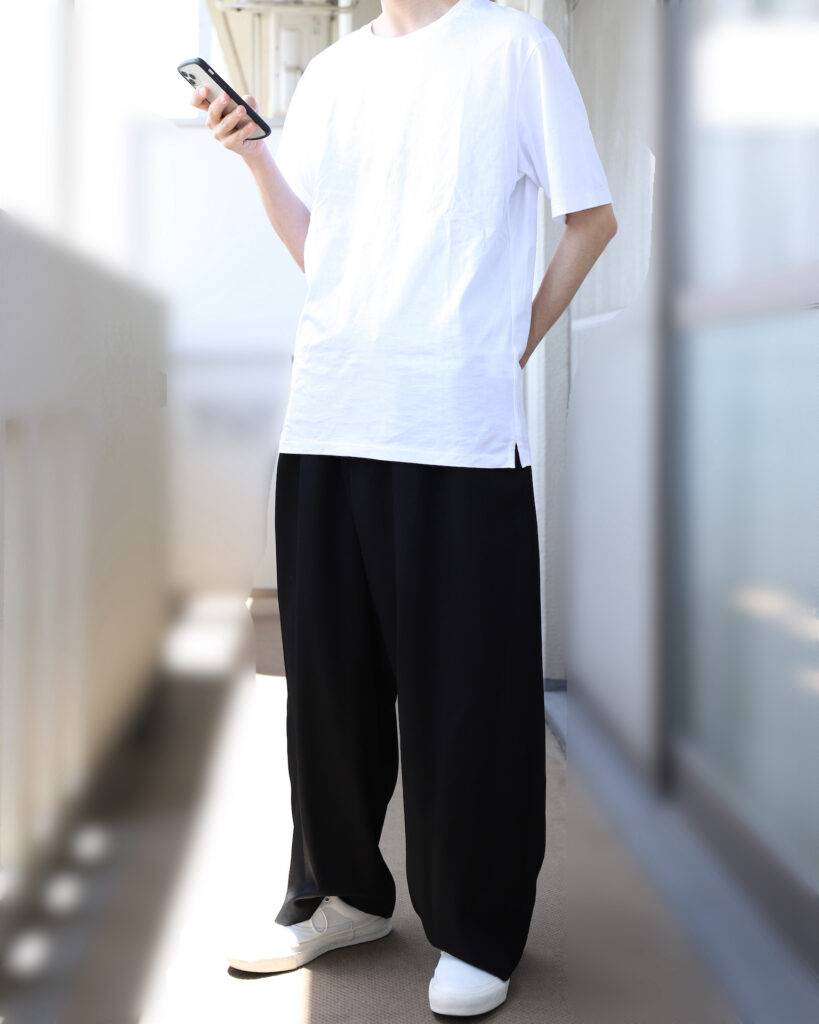 【ラッピング無料】 Yohji B　白糸ステッチ　パンツ Yamamoto スラックス